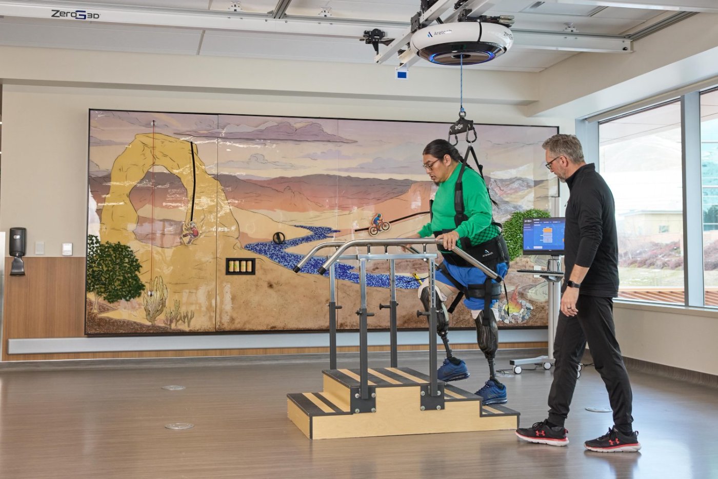 Stair training with ZeroG 3D